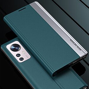 Θήκη Xiaomi 12 Pro 5G New Design Leather Stand Cover από συνθετικό δέρμα ροζ - Image 3