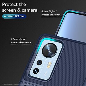 Θήκη Xiaomi 12 Pro 5G OEM Thunder Series Πλάτη από ενισχυμένο TPU μπλε - Image 4
