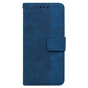 υποδοχές καρτών και μαγνητικό κούμπωμα Flip Wallet από συνθετικό δέρμα μπλε