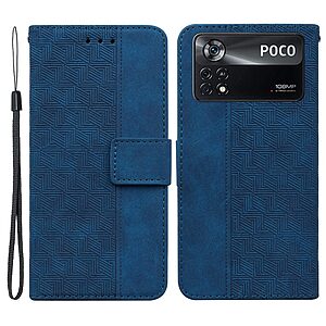 Θήκη Xiaomi Poco X4 Pro 5G OEM Leather Wallet Case Geometry Style με βάση στήριξης