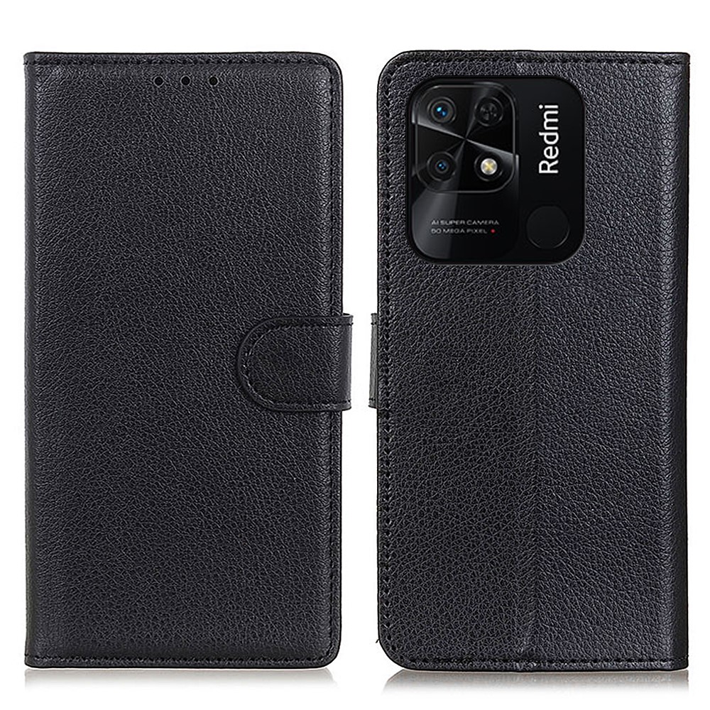 Θήκη Xiaomi Redmi 10C OEM Litchi Skin  Leather με βάση στήριξης