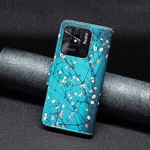 Θήκη Xiaomi Redmi 10C OEM Wintersweet με βάση στήριξης, υποδοχές καρτών και μαγνητικό κούμπωμα Flip Wallet από συνθετικό δέρμα και TPU - Image 4