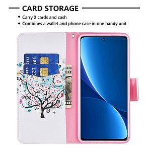 Θήκη Xiaomi Redmi 10C OEM Flowered Tree με βάση στήριξης, υποδοχές καρτών και μαγνητικό κούμπωμα Flip Wallet από συνθετικό δέρμα και TPU - Image 3