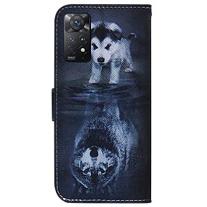 Θήκη Xiaomi Redmi Note 11 Pro / 11 Pro 5G OEM Dog Reflection με βάση στήριξης, υποδοχές καρτών και μαγνητικό κούμπωμα Flip Wallet από συνθετικό δέρμα και TPU - Image 3