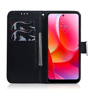 Θήκη Xiaomi Redmi Note 11 Pro / 11 Pro 5G OEM Dog Reflection με βάση στήριξης, υποδοχές καρτών και μαγνητικό κούμπωμα Flip Wallet από συνθετικό δέρμα και TPU - Image 4
