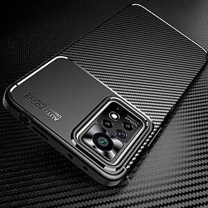 Θήκη Xiaomi Redmi Note 11 Pro / 11 Pro 5G OEM Beetle Series Carbon Fiber Πλάτη TPU μαύρο - Image 3