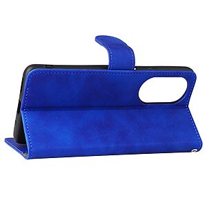 Θήκη Huawei Nova 9 Se OEM Leather Skin touch Feeling με βάση στήριξης, υποδοχές καρτών και μαγνητικό κούμπωμα μπλε - Image 4