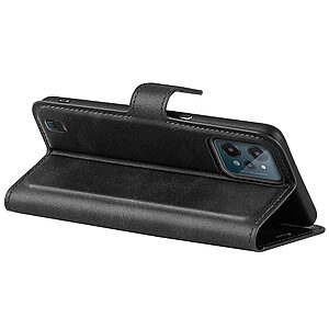 Θήκη Realme C31 Mad Mask Leather Wallet Case V2 με βάση στήριξης, υποδοχές καρτών και μαγνητικό κούμπωμα Flip Wallet από συνθετικό δέρμα μαύρο - Image 4