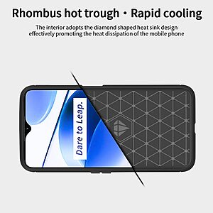 Θήκη Realme C35 MOFI Brushed TPU Carbon Πλάτη μαύρο - Image 5