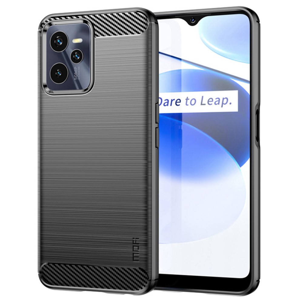 Θήκη Realme C35 MOFI Brushed TPU Carbon Πλάτη μαύρο