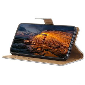 Θήκη Samsung Galaxy M53 5G Mad Mask Leather Wallet Case με βάση στήριξης, υποδοχές καρτών και μαγνητικό κούμπωμα Flip Wallet από συνθετικό δέρμα ασημί - Image 3