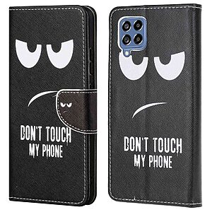 Θήκη Samsung Galaxy M53 5G OEM Σχέδιο Don’t Touch My Phone με βάση στήριξης