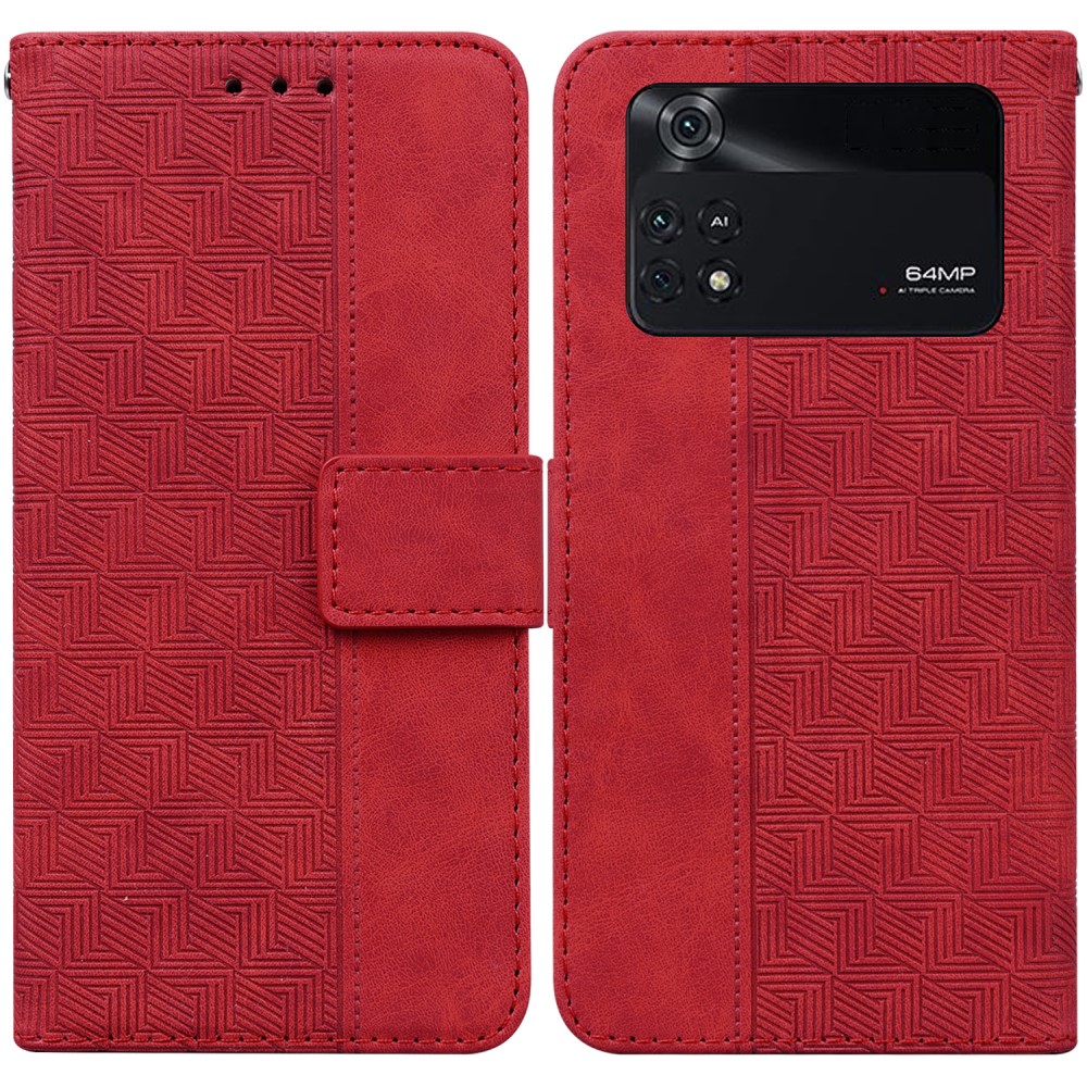Θήκη Xiaomi Poco M4 Pro 4G Mad Mask Leather Wallet Case Geometry Style με βάση στήριξης