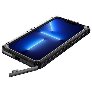 Θήκη iPhone 13 Pro Max Mad Mask Αδιάβροχη Μεταλλική θήκη SockProof 360 μοιρών από σκληρό Premium TPU μαύρο - Image 3