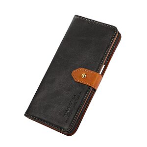 Θήκη Honor X7 KHAZNEH Leather Wallet Golden Clasp με βάση στήριξης, υποδοχές καρτών και μαγνητικό κούμπωμα μαύρο - Image 5