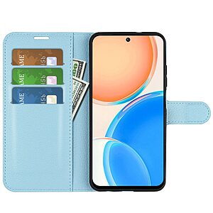 υποδοχές καρτών και μαγνητικό κούμπωμα μπλε