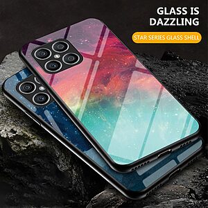 Θήκη Honor X8 OEM σχέδιο Fantasy Sky με πλάτη από Tempered Glass και εσωτερικό TPU πολύχρωμο - Image 5