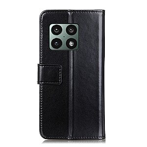 Θήκη OnePlus 10 Pro 5G OEM PU Leather Wallet Case με βάση στήριξης, υποδοχές καρτών και μαγνητικό κούμπωμα Flip Wallet από συνθετικό δέρμα και TPU μαύρο - Image 3