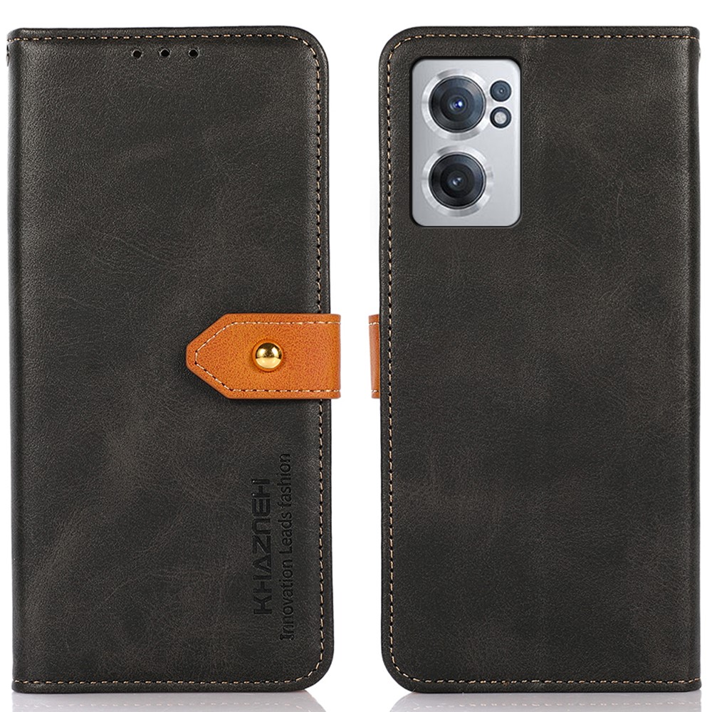 Θήκη OnePlus Nord CE 2 5G KHAZNEH Leather Wallet Golden Clasp με βάση στήριξης