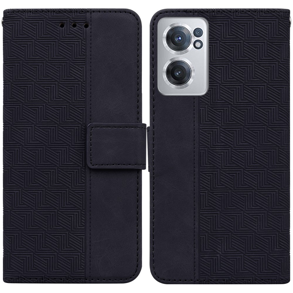 Θήκη OnePlus Nord CE 2 5G Mad Mask Leather Wallet Case Geometry Style V2 με βάση στήριξης