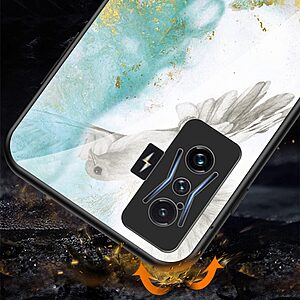 Θήκη Xiaomi Poco F4 GT 5G OEM σχέδιο Marble με Πλάτη Tempered Glass TPU μαύρο - Image 5