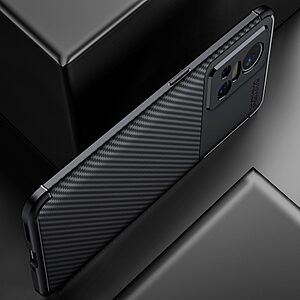 Θήκη Realme GT Neo3 Mad Mask Beetle Series Carbon Fiber Πλάτη TPU μαύρο - Image 4