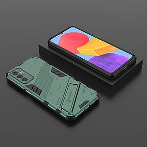 Θήκη Samsung Galaxy M13 OEM Armor Guard Kickstand με ενισχυμένη Πλάτη και Βάση στήριξης από σκλήρό Premium TPU πράσινο - Image 5