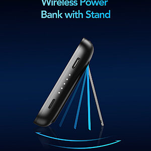 VEGER MagOn Kick power bank πλαϊνή όψη με θύρα USB-C