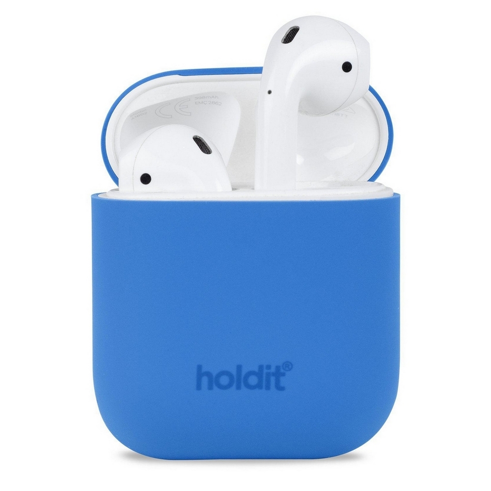 Θήκη σιλικόνης Holdit® για Apple AirPods 1/2 Sky blue (Μπλε ουρανού ) Θήκη σιλικόνης Holdit® για Apple AirPods 1/2 Sky blue (Μπλε ουρανού )
