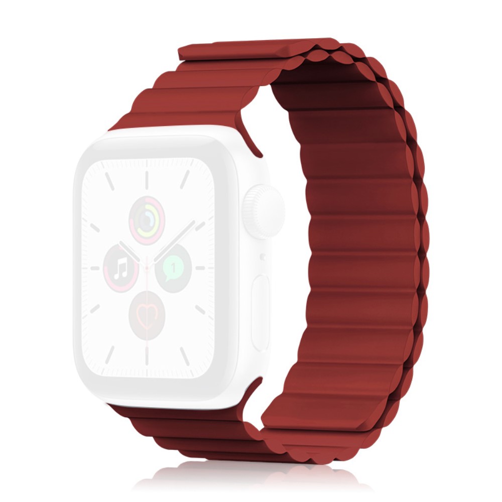 Kingxbar Magnetic Λουράκι Σιλικόνης για (Apple Watch 42/44/45mm) κόκκινο Kingxbar Magnetic Λουράκι Σιλικόνης για (Apple Watch 42/44/45mm) κόκκινο