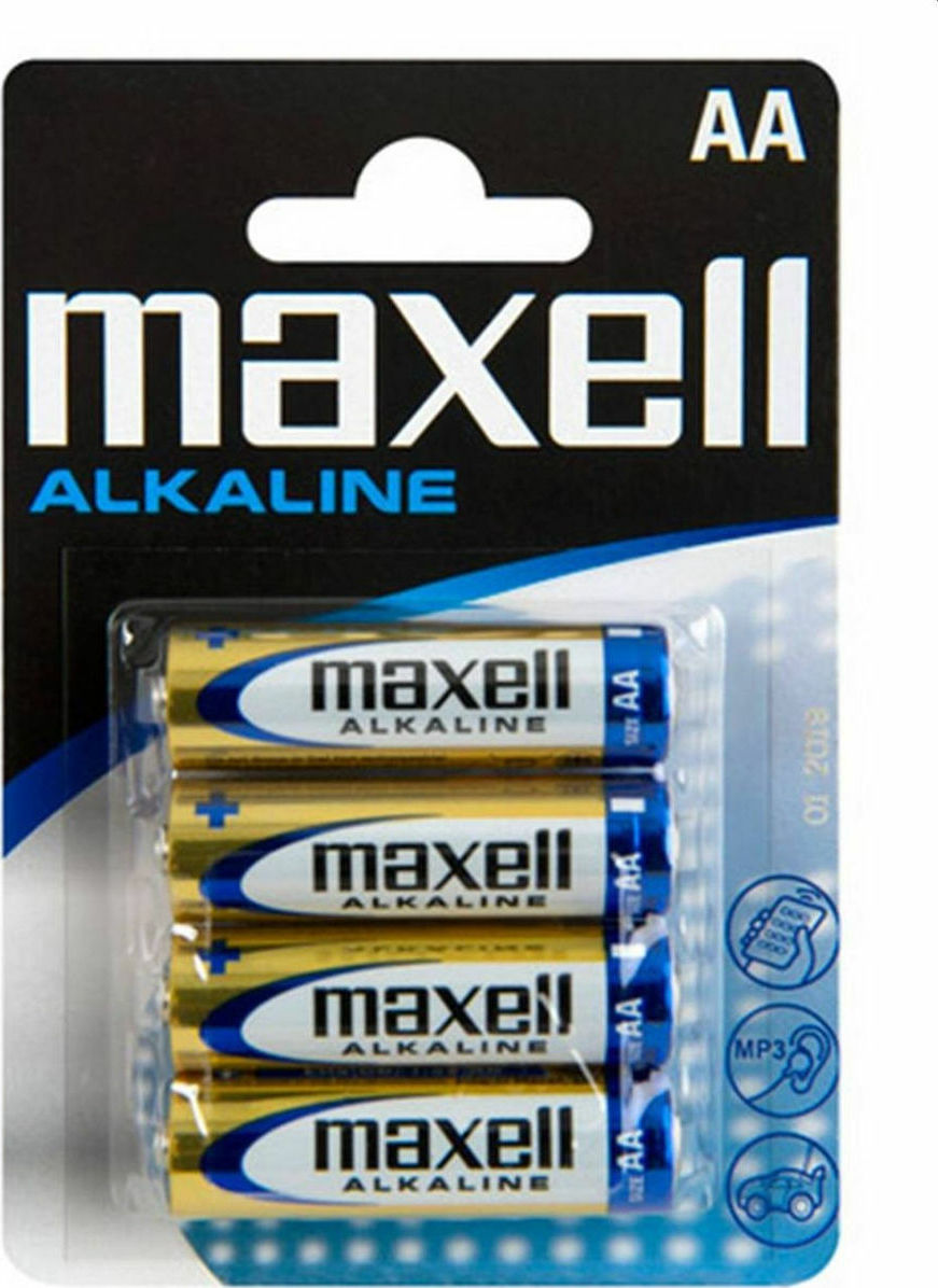 Maxell Αλκαλικές Μπαταρίες AA 1.5V 4τμχ
