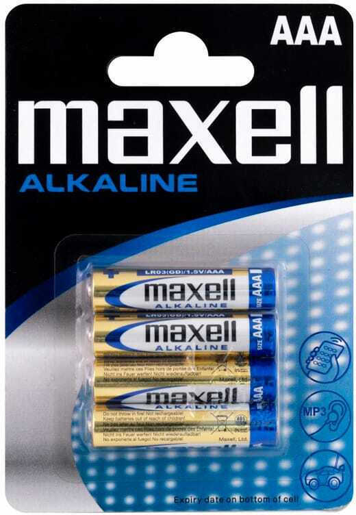 Maxell Αλκαλικές Μπαταρίες AAA 1.5V 4τμχ