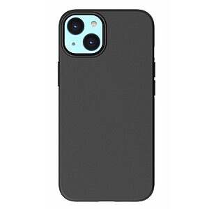 Θήκη iPhone 14 OEM Matte Premium v2 Πλάτη με ημίσκληρο TPU μαύρο - Image 3