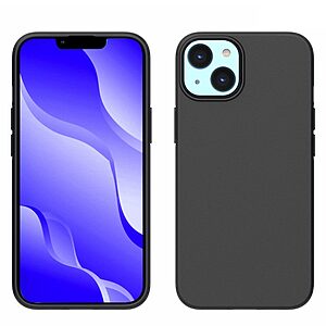 Θήκη iPhone 14 OEM Matte Premium v2 Πλάτη με ημίσκληρο TPU μαύρο