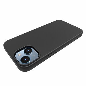 Θήκη iPhone 14 OEM Matte Premium v2 Πλάτη με ημίσκληρο TPU μαύρο - Image 4