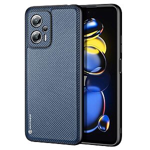 Θήκη Xiaomi Poco X4 GT 5G Dux Ducis Fino Series 2 πλάτη από ύφασμα με εσωτερικό Premium TPU μπλε