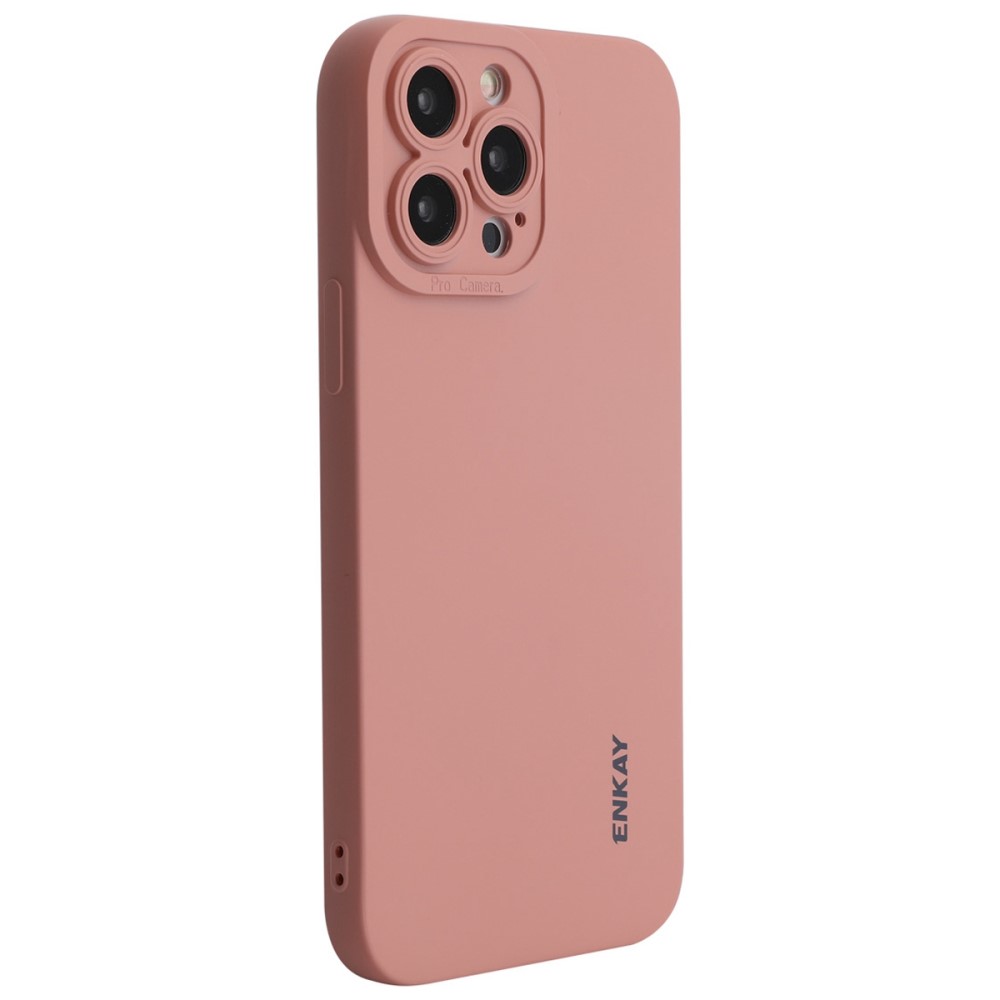 Θήκη iPhone 14 Pro ENKAY HAT Prince Soft Liquid Silicone Πλάτη από Premium TPU ροζ Θήκη iPhone 14 Pro ENKAY HAT Prince Soft Liquid Silicone Πλάτη από Premium TPU ροζ