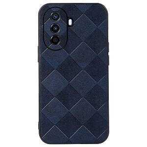 Θήκη Huawei Nova Y70 Mad Mask Leather Grid Texture Series Πλάτη Shock-Proof από συνθετικό δέρμα και TPU μπλε