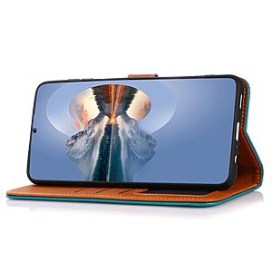 Θήκη iPhone 14 Pro KHAZNEH Leather Wallet Golden Clasp με βάση στήριξης, υποδοχές καρτών και μαγνητικό κούμπωμα μαύρο - Image 3