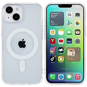 Θήκη iPhone 14 Mad Mask Silicone Sockproof V2 συμβατό με MagSafe φορτιστή Transparent Πλάτη TPU