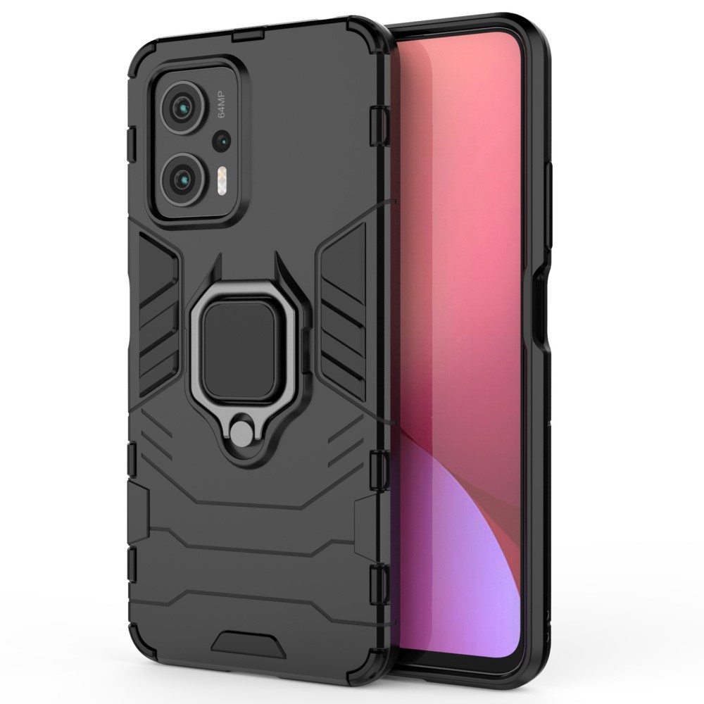 Θήκη Xiaomi Poco X4 GT 5G Mad Mask Πλάτη Thin Armor με Μαγνητικό δαχτυλίδι και Βάση στήριξης TPU μαύρο