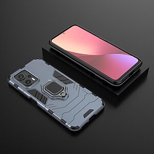 Θήκη Xiaomi Poco X4 GT 5G Mad Mask Πλάτη Thin Armor με Μαγνητικό δαχτυλίδι και Βάση στήριξης TPU μπλε - Image 5