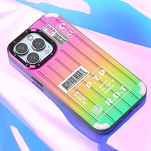 Θήκη iPhone 14 Pro ROCK Gradient Color Pet Series με εξαιρετικά ενυσχιμένες γωνίες Πλάτη από Premium TPU πορτοκαλί / πράσινο - Image 2