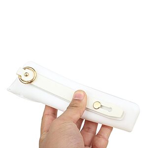 Θήκη Samsung Galaxy A13 5G / A04s OEM Πλάτη με ειδικό λουράκι λαβής και αντικραδασμικό Premium TPU λευκό - Image 4