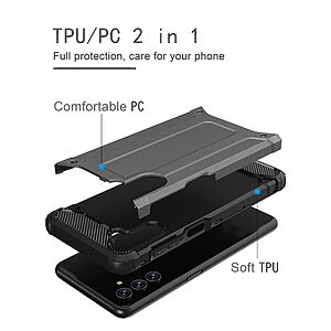 Θήκη Samsung Galaxy A13 5G / A04s Mad Mask Armor Guard Hybrid Πλάτη από σκληρό πλαστικό και TPU ροζ χρυσό - Image 4