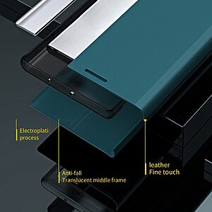 Θήκη Xiaomi 12 Lite 5G New Design Leather Stand Cover από συνθετικό δέρμα γαλάζιο - Image 4