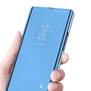 Θήκη Xiaomi 12 Lite 5G Mad Mask Mirror Surface Series Flip Window δερματίνη μωβ - Image 5