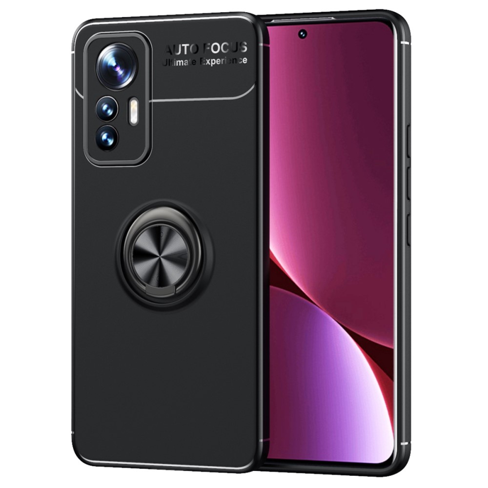 Θήκη Xiaomi 12 Lite 5G OEM Magnetic Ring Kickstand / Μαγνητικό δαχτυλίδι / Βάση στήριξης TPU μαύρο