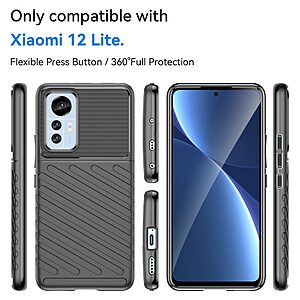 Θήκη Xiaomi 12 Lite 5G Mad Mask Thunder Series Πλάτη από ενισχυμένο TPU μαύρο - Image 2