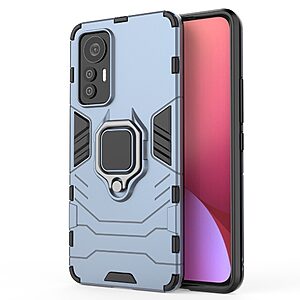 Θήκη Xiaomi 12 Lite 5G Mad Mask Πλάτη Thin Armor με Μαγνητικό δαχτυλίδι και Βάση στήριξης TPU μπλε